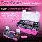 Pink Power Pink Tool Box for Women - Sewing, Art & Craft Organizer Box Small & Large Plastic Tool Box with Handle - Pink Toolbox Sewing Box Tool Storage Box - Portable Mini Locking Tool Boxes (2 Pack)